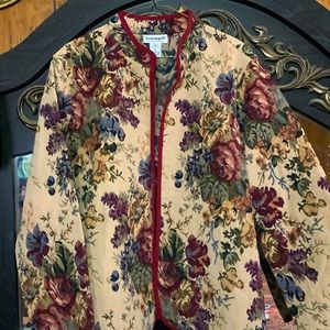 Serengeti jacket multicolored burgundy trim
